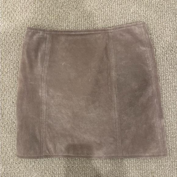 BlankNYC Tan Suede Skirt - Picture 1 of 4